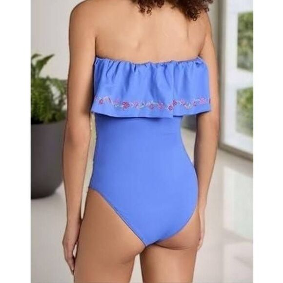 Carolina Constas Blue Multi Marisol One Piece Size XS Swimsuit NEW - Picture 2 of 7